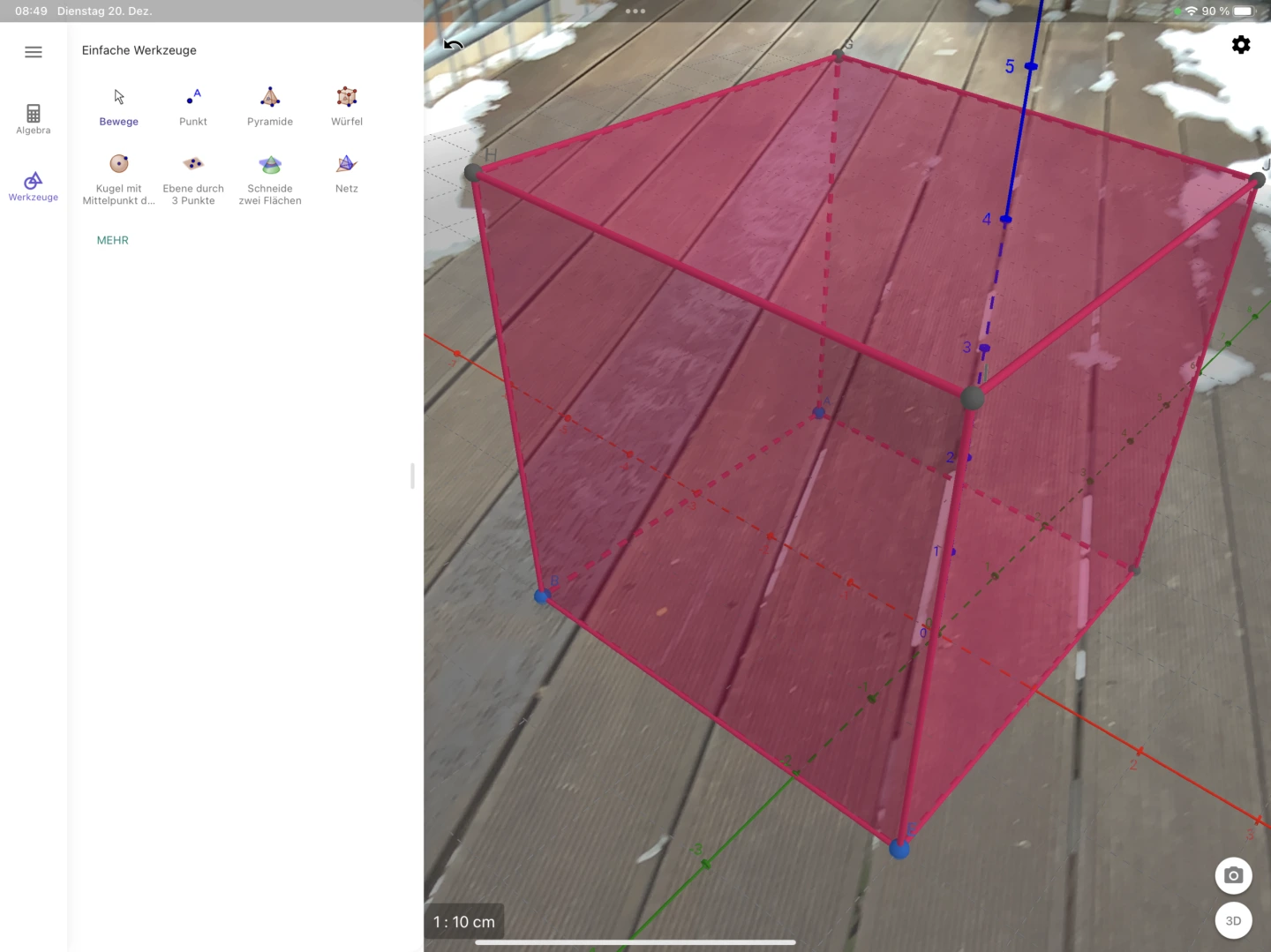 Bild eines 3D-Würfels