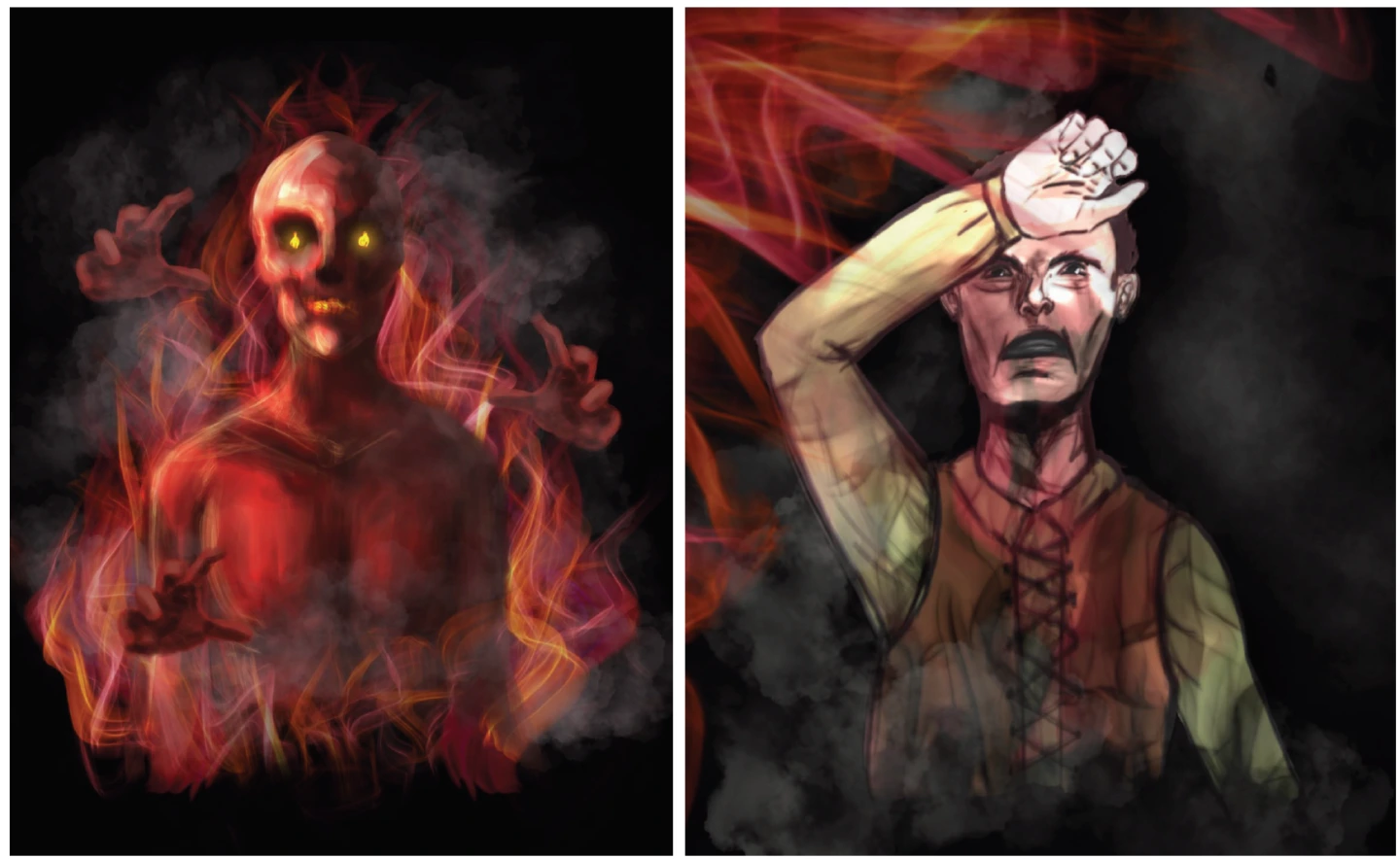 Comic zu einer Szene aus Faust