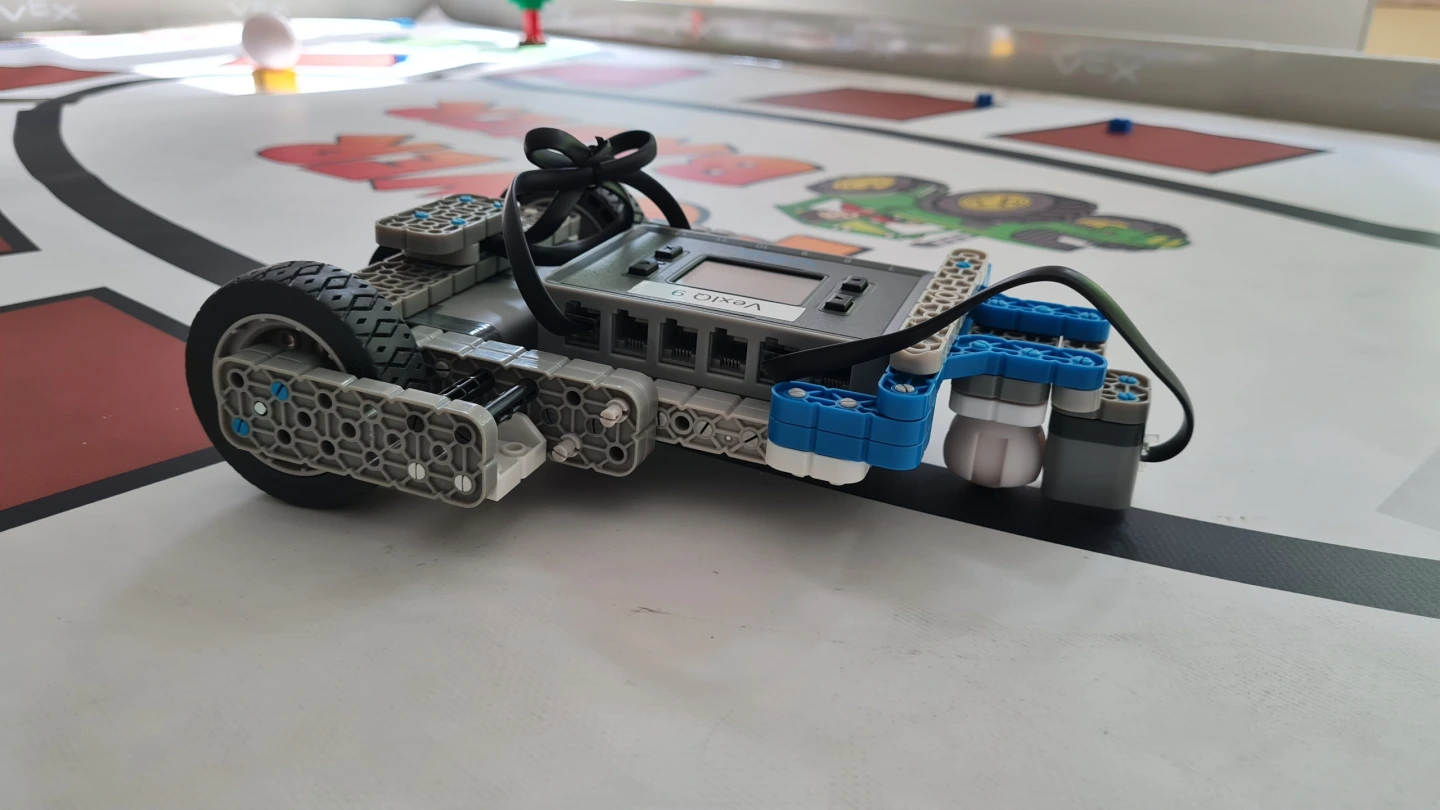 Roboterfahrgestell mit Linie