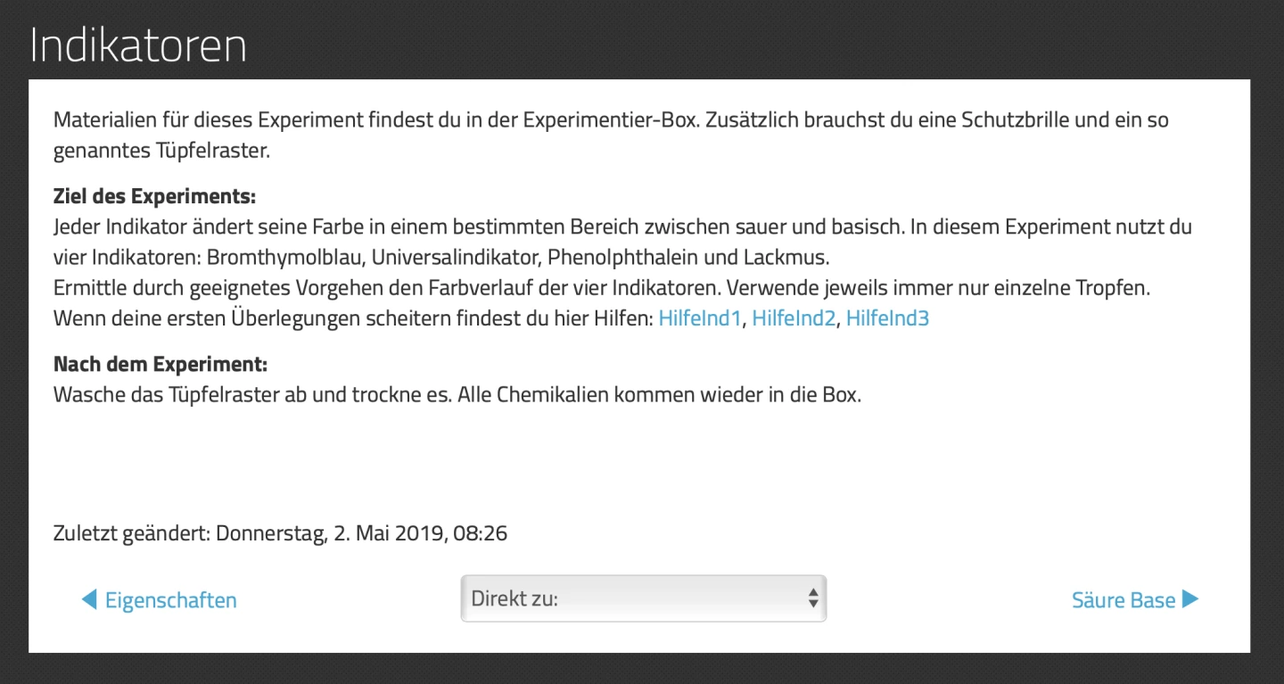 Aufgabenstellung (Textseite)