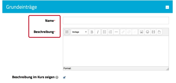 Screenshot Grundeinträge