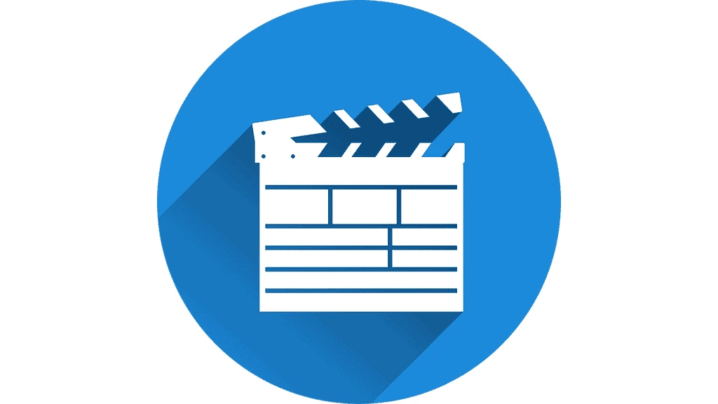 Logo für vimeo als Regieklappe