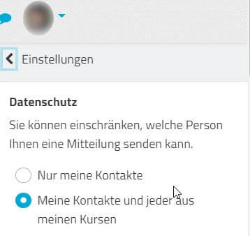 Mitteilungen - Wer kann mir Mitteilungen senden?