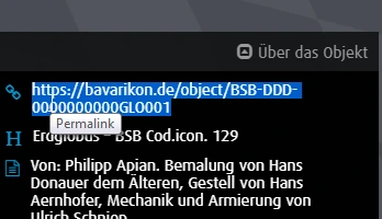 markierte homepage Adresse von bavarikon