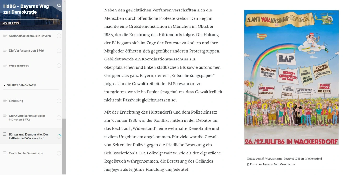 Screenshot HdBG Website
