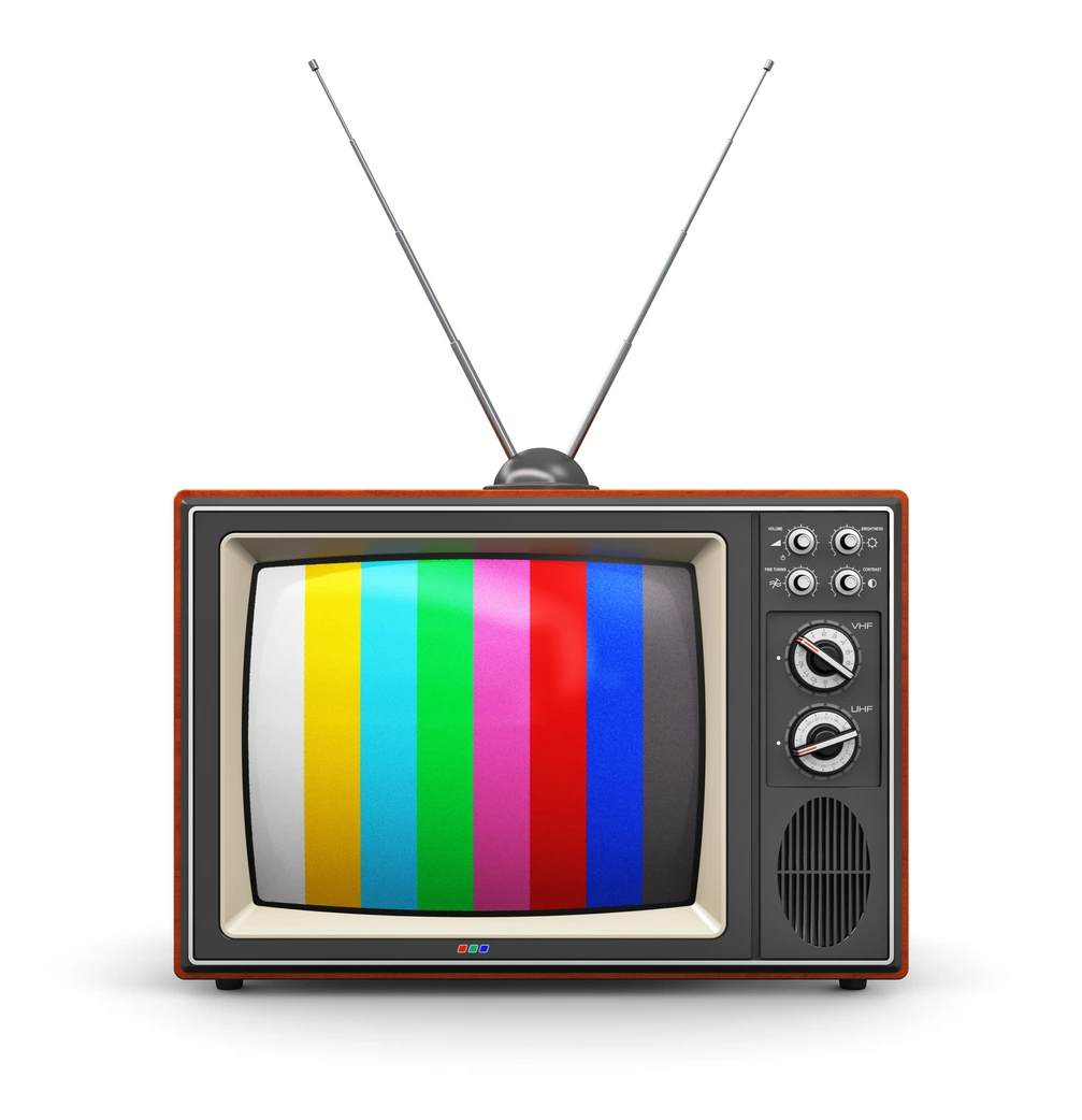 ein alter Röhrenfernseher