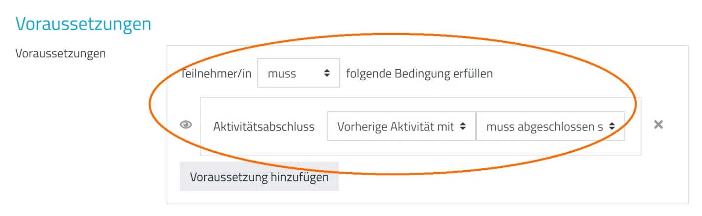 Bedingte Verfügbarkeit (Einstellung)