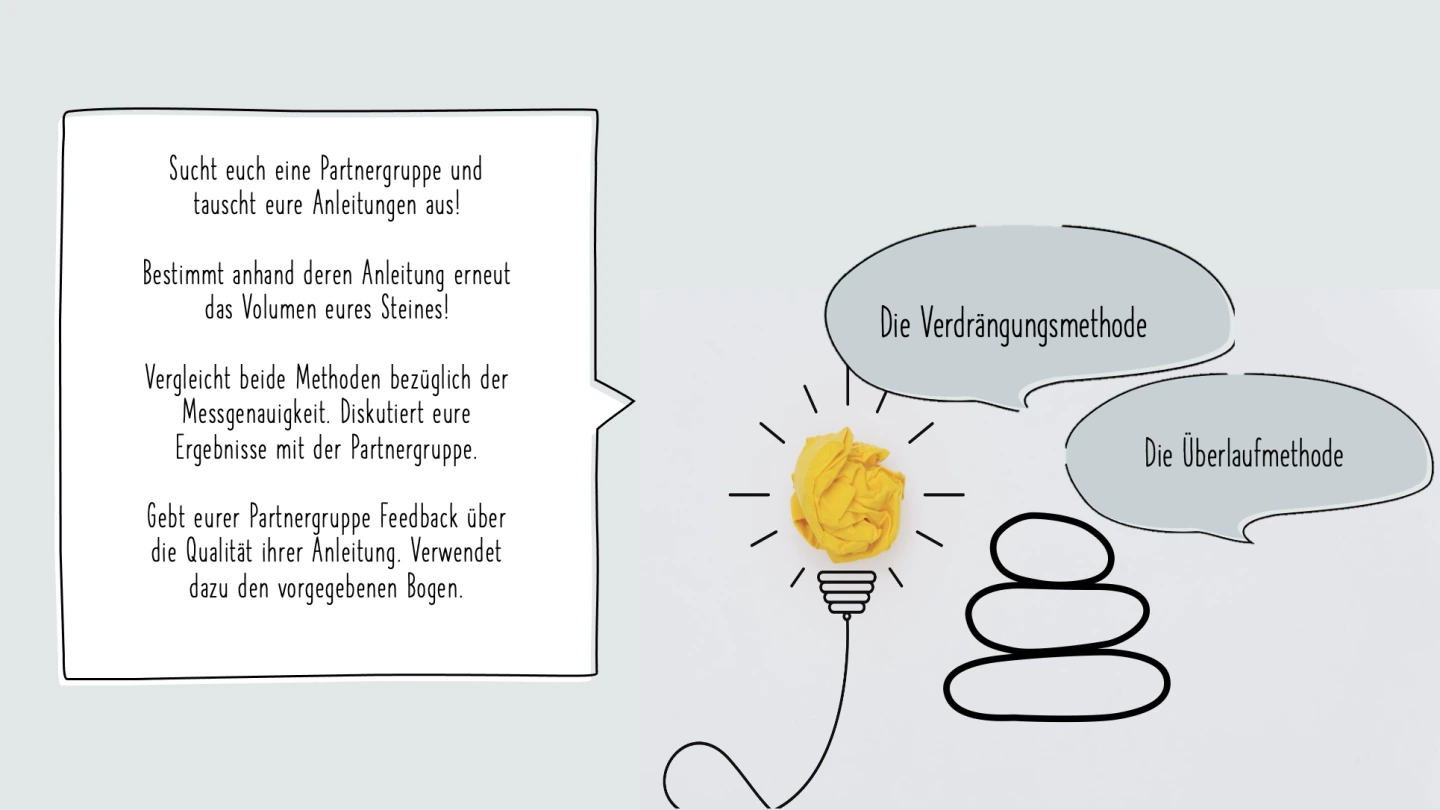 Alternativer Arbeitsauftrag zur Überlaufmethode