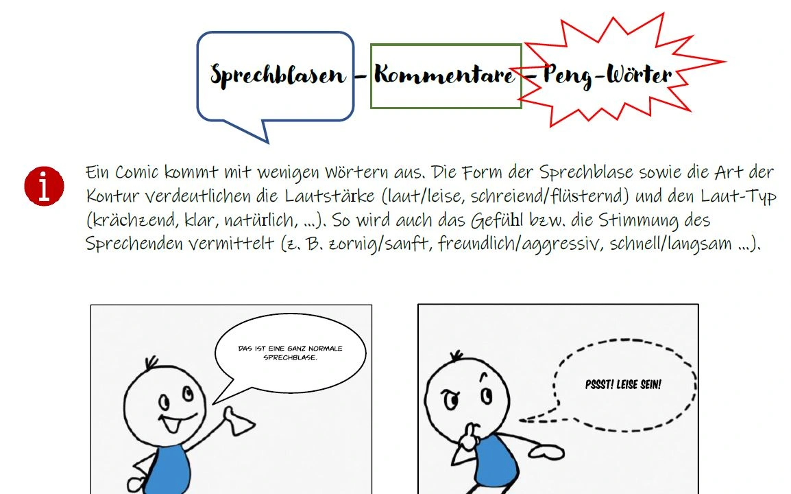 Arbeitsblatt_Sprechblasen_Kommentar_Peng-W orter
