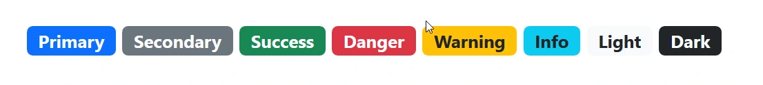 Bootstrap badges